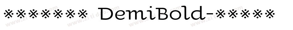 方正品尚黑简体 DemiBold字体转换
